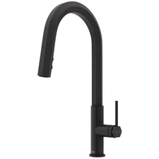 Vigo VG02034 Hart 1.8 GPM 18" H Single Handle 1 Hole Pre-Rinse - Black