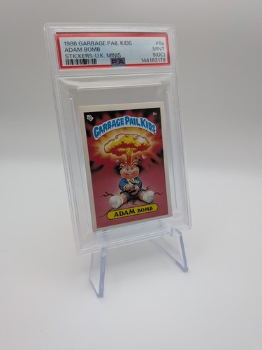 1986 The Garbage Pail Kids #8a Adam Bomb U.K. Minis PSA 9(OC) MINT Card 🤯🤯🤯