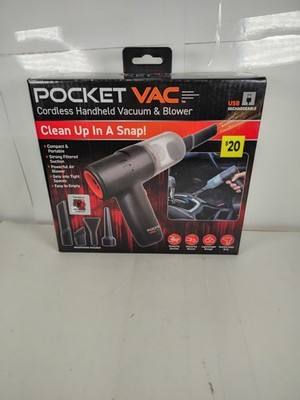 Power Vac 2 In 1 Vac & Blower USB Rechargeable & Attachments, Accessories