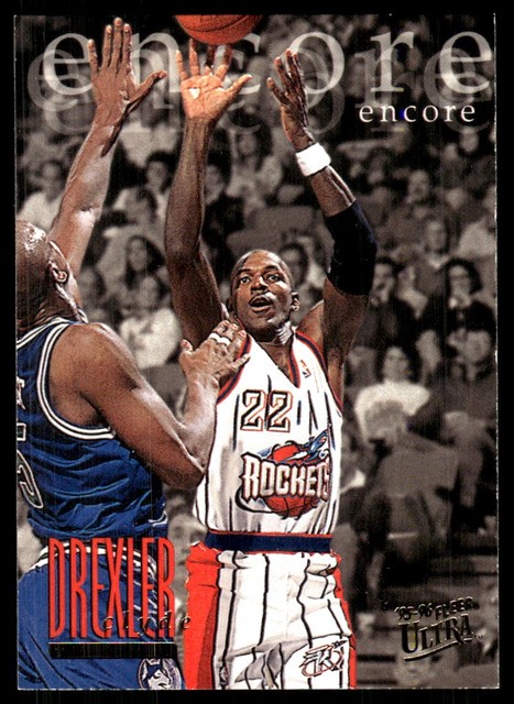 Clyde Drexler 1995-96 Ultra #306 Rockets FREE SHIPPING StackedPacks
