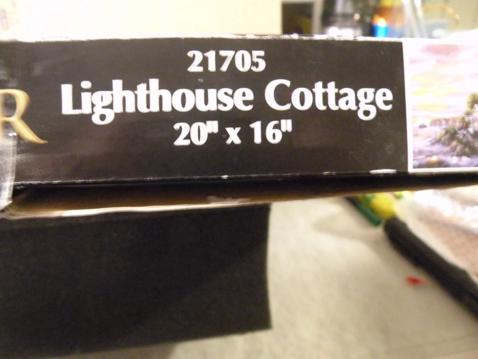 PLAID PAINT BY NUMBERS ''LIGHTHOUSE COTTAGE'' # 21705 2O''X16'' NIB - Image 2 of 3