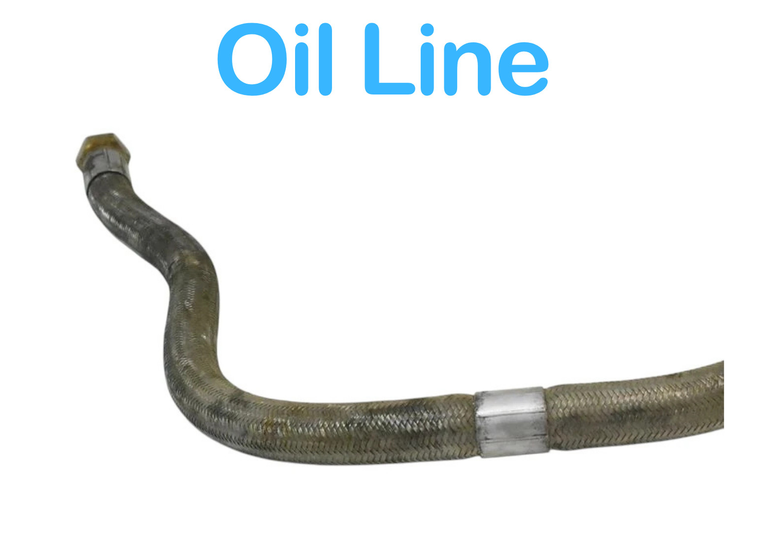 05-07 Maserati Quattroporte Engine Heat Exchanger Oil Pump Line 196233 Oem