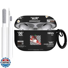 Gedicht for Airpods Pro 2nd Generation Case, Cute Cool Red Shoes Pattern TPU