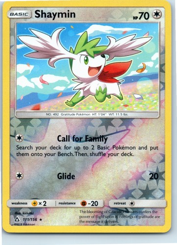 Shaymin Ultra Prism 111/156 Rare Reverse Holo Pokemon Near Mint
