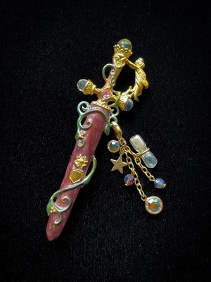 Vintage Kirks Folly Knighting Sword/Dagger Brooch
