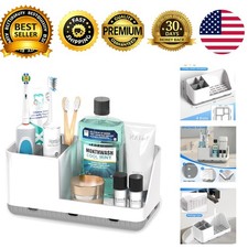 Toothbrush Holders Bathroom Counter Detachable Organizer Storage Electric