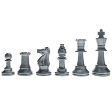 WE Games Color Bright Plastic Staunton Tournament Chess Pieces with 3.75 in.