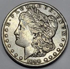 1890 CC Carson City U.S. Silver Morgan Dollar - VF Cleaned