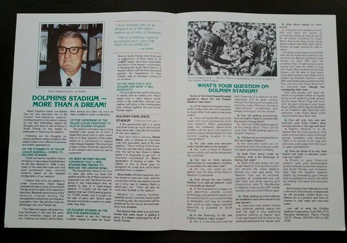1984 Dolphin Stadium News Newsletter MIAMI DOLPHINS Robbie Memorabilia NFL - Bild 3 von 6