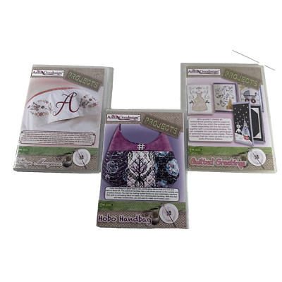 3XNEW Anita Goodesign PROJECTS Embroidery Machine CD HANDBAGS/GREETINGS/MOMOGRAM