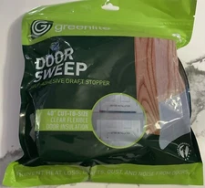 2 Pack•Under Door Sweep Weather Strip Door Draft Stopper Blocker Strong Adhesive