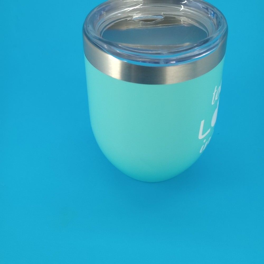 Stainless Steel Double Wall Tumbler Mug with Teach Love Inspire Design  