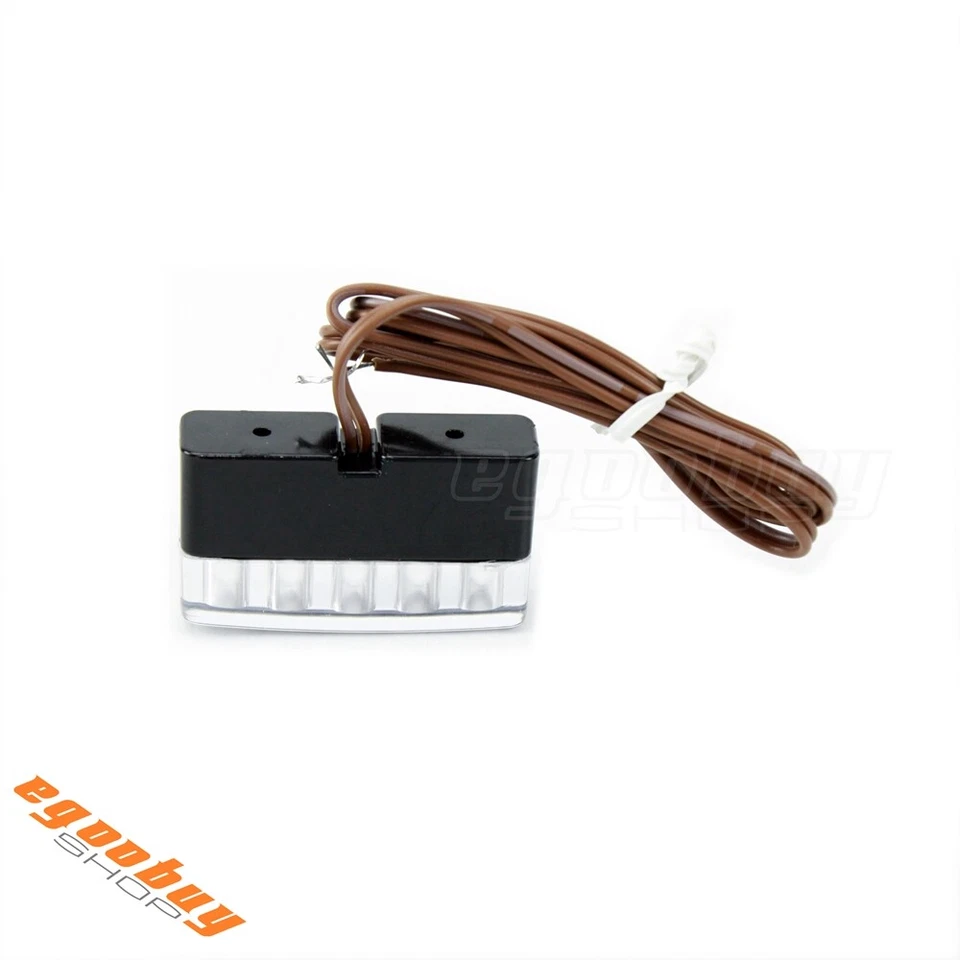 Mini luz de matrícula LED azul universal para motocicleta 4 piezas Foto 4 de 4