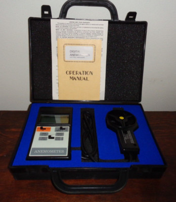 Digital Anemometer - Measures Wind Speed to 90 MPH, Temperature, Knots