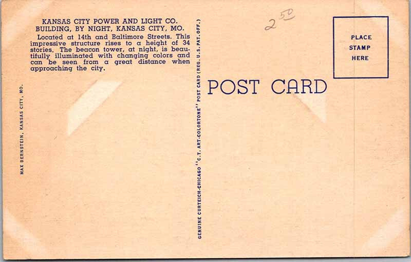 Postcard BUILDING SCENE Kansas City Missouri MO 10/19 AN3615 eBay