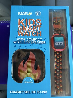 iTech Jr Kids Smart Watch w/ Compact Wireless Speaker & Stem Learning 25 Games