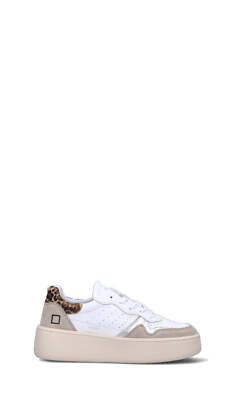 D.A.T.E. Damen Sneaker weiß-beige Leder