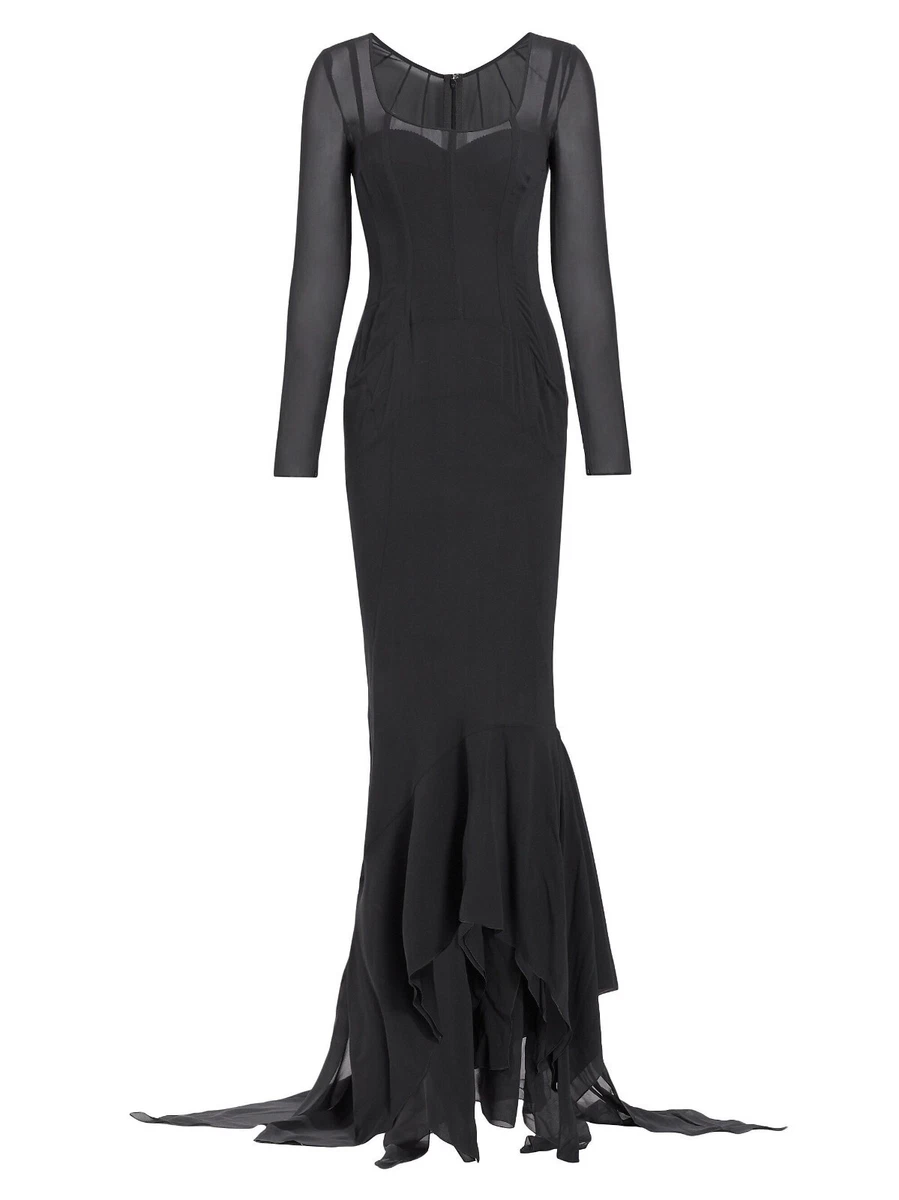 cute black dresses plus size Dolce and Gabbana Black Silk Ruched Vintage Corset Dress – V & G Luxe  Boutique