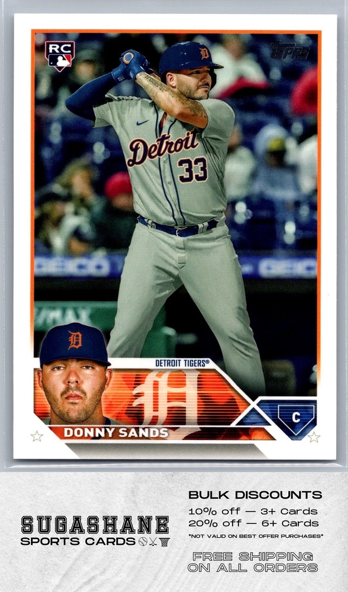 2023 Topps Series 2 416 Donny Sands RC Tigers Baseball Card