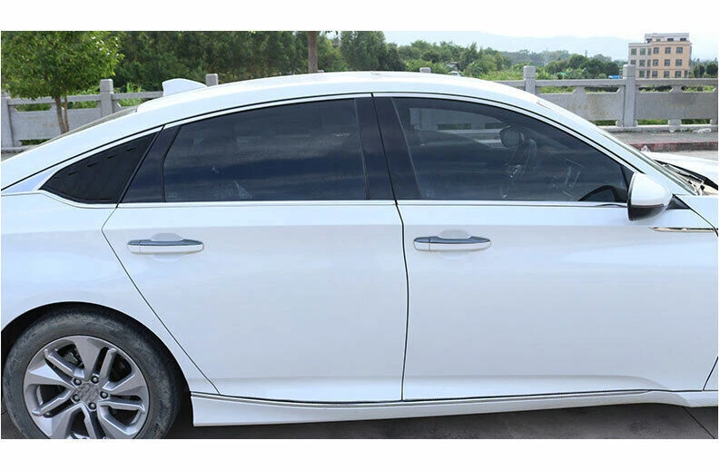 Manijas de puerta lateral de acero negro para Honda Accord 10th GL 18-2022 decoración de molduras Foto 4 de 4