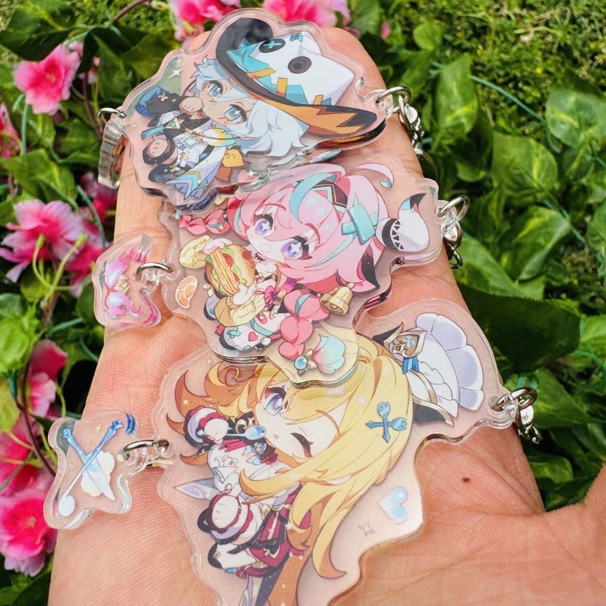 Genshin impact Varesa Ifa Escoffier Acrylic Keychain