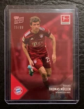 2021-22 Topps NOW Bundesliga #180 | THOMAS MÜLLER | FC Bayern; RED 75/99 !!!