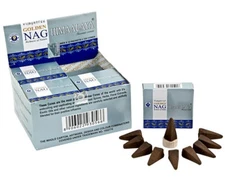 Golden Nag Champa Incense Cones | Himalaya | [6 Pack of 10] 60