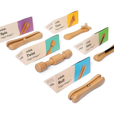 Relish - Adult Fidget Toys, Fidget Widget Wooden Toy Set   Alzheimer s & Deme...