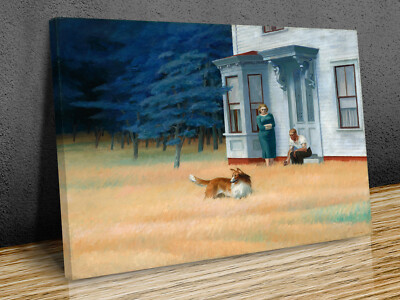 Edward Hopper Cape Cod Abend Leinwandbild Kunst Wand gerahmt oder nur Druck