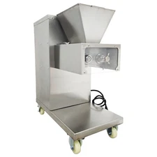 110V Vertical Meat Slicer Full Stainless Steel 8mm Blade Cutting Machine 800kg/h