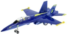 New 9.5" diecast model F/A-18 Hornet US Navy Blue Angels fighter jet Number VARY