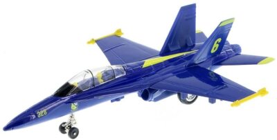 New 9.5'' diecast model F/A-18 Hornet US Navy Blue Angels fighter jet Number VARY