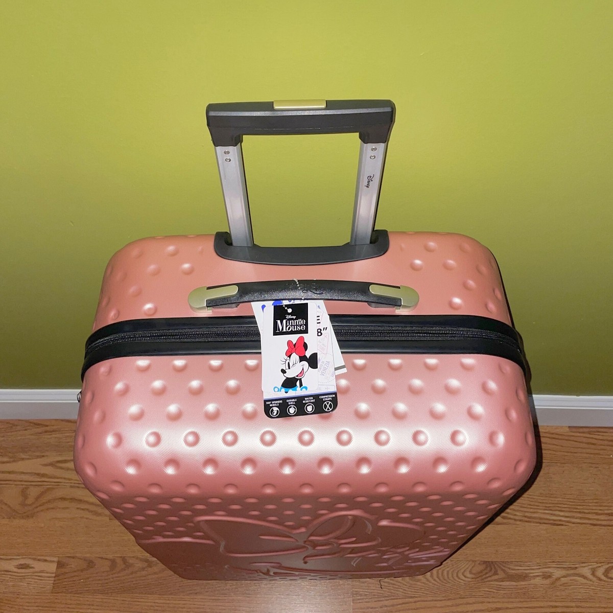 Minnie Mouse Suitcase Bioworld Disney Minnie Mouse Rose Gold 20