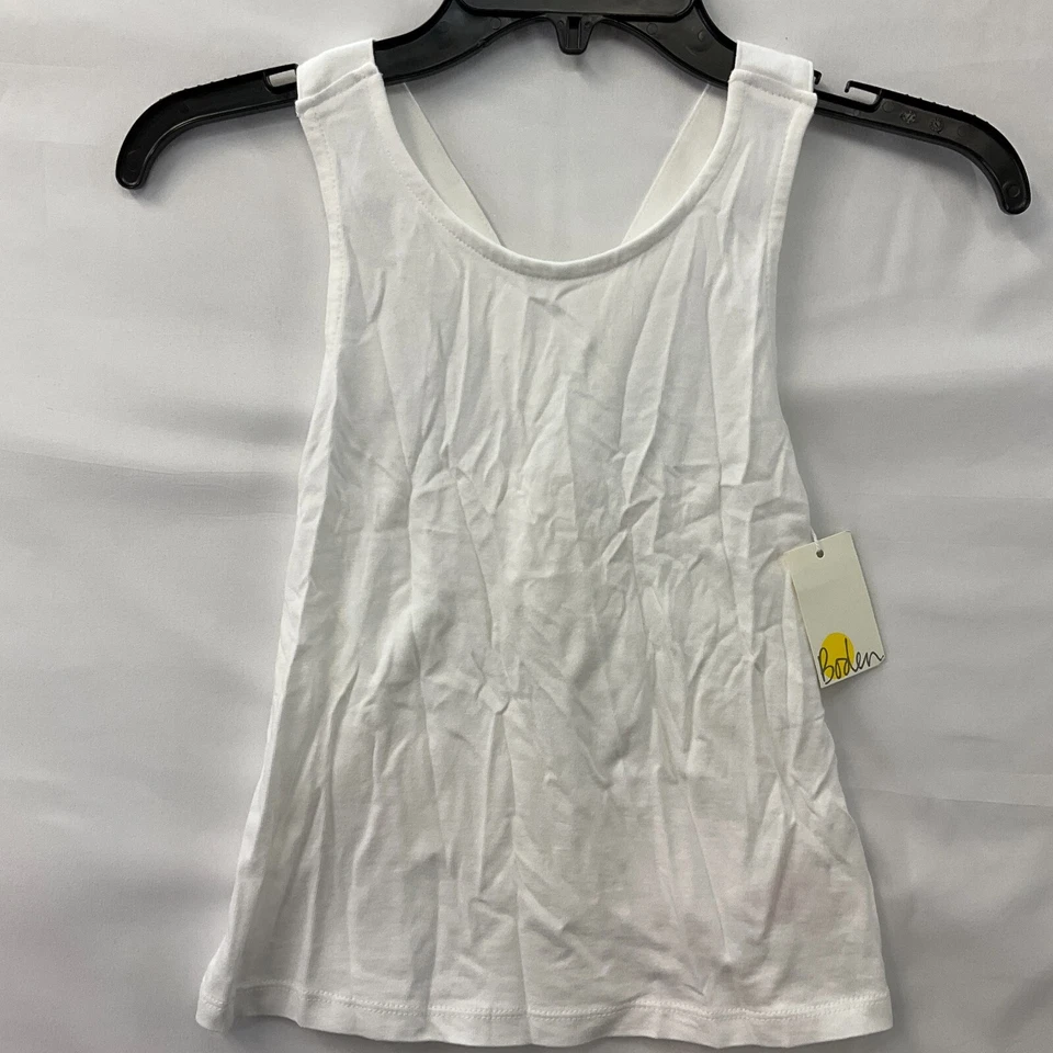 Boden Tank Top Girls Size 8-9Y White - Image 2 of 4