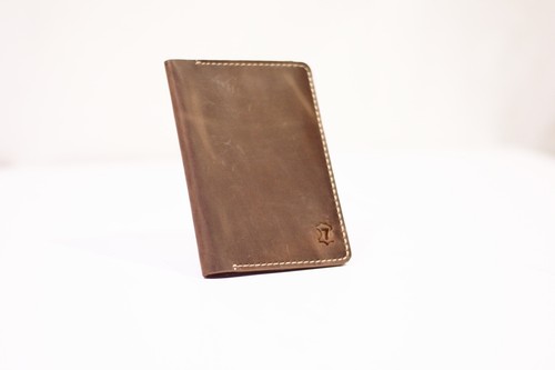 Reisepasshülle Handgefertigt Echtleder Passport Halter Slim Kartenfach - Picture 4 of 39