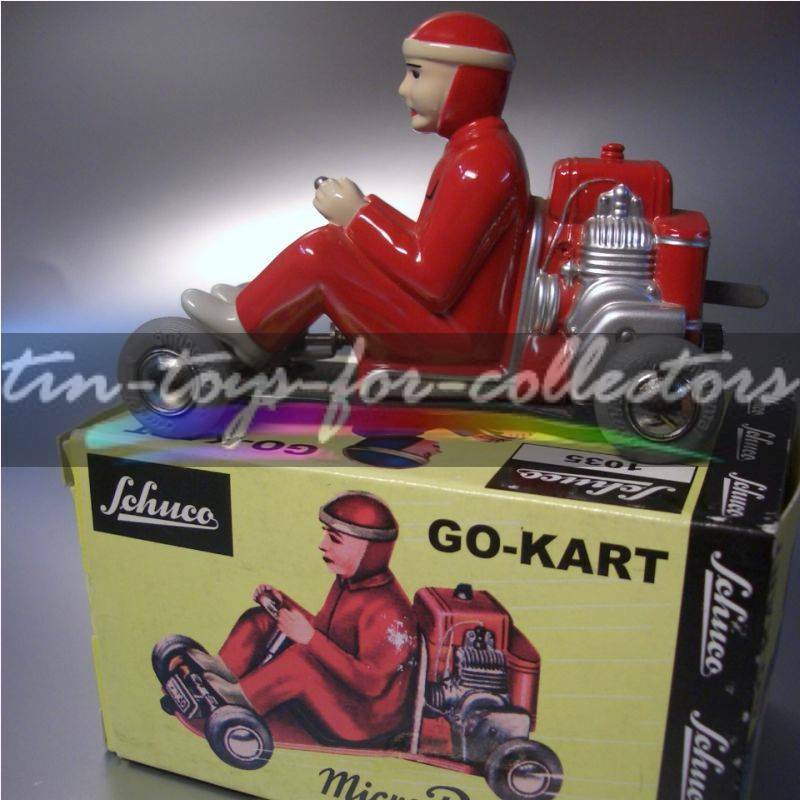 Original Schuco Go-Kart Micro Racer 1035 Red with Original