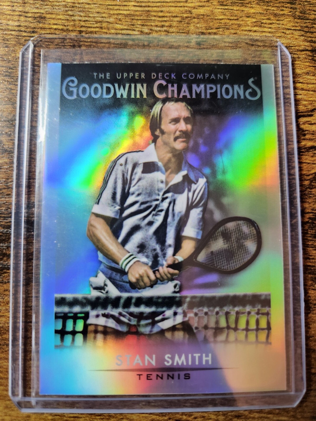 2021 UD Goodwin Champions Stan Smith Rainbow Platinum Parallel #16 Tennis Star