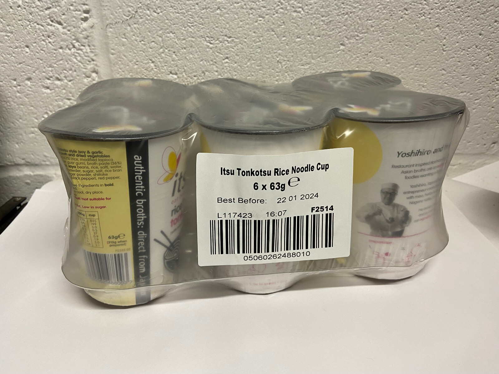 12 Pack of 63g Itsu Rice Noodles Pot Tonkotsu Gluten Free BBE 22012024 eBay