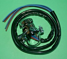 TRIUMPH BSA NORTON REPLICA LUCAS CHROME HORN DIP SWITCH 7/8" BARS LU31563 31563