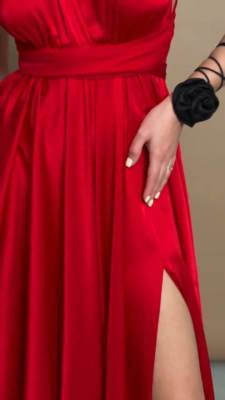 red flowy dance dress Aislor Lyrical Women Modern Contemporary Dance Costume Ballet Leotard  Spaghetti Straps Maxi Dress Red XL