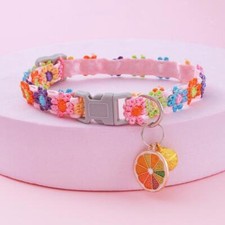 Colorful Flower Collar for Cat Bell Collar Decorative Do