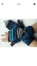 Convertible Fingerless Mittens Hat