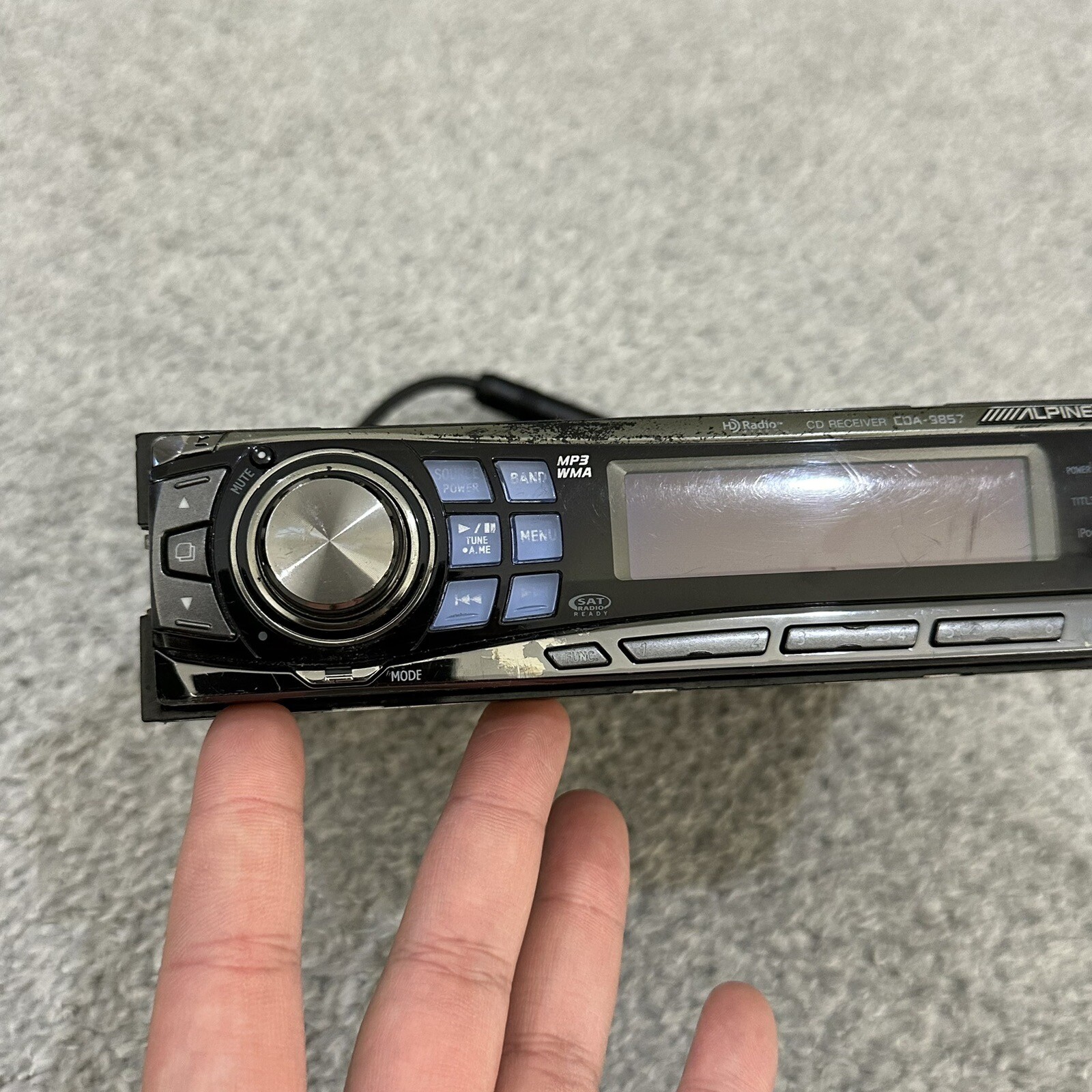 ALPINE CDA9857 1DIN car stereo MP3 Old School eBay