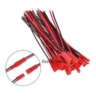 Câble Adaptateur T-Plug Mâle Vers JST Mâle 10cm - Pour Voitures RC, Avions, Bateaux - Connecteur 22AWG