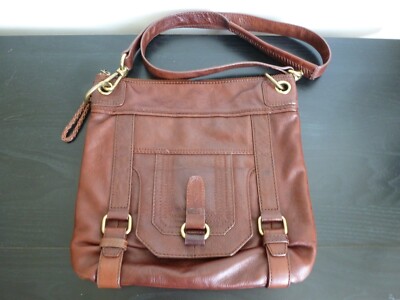 The Sak Women's Silverlake Leather Crossbody, Messenger Shoulder Bag Brown 