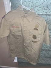 Boy Scout BSA UNIFORM SHIRT New Style Adult Men's Small Short Sleeve F19