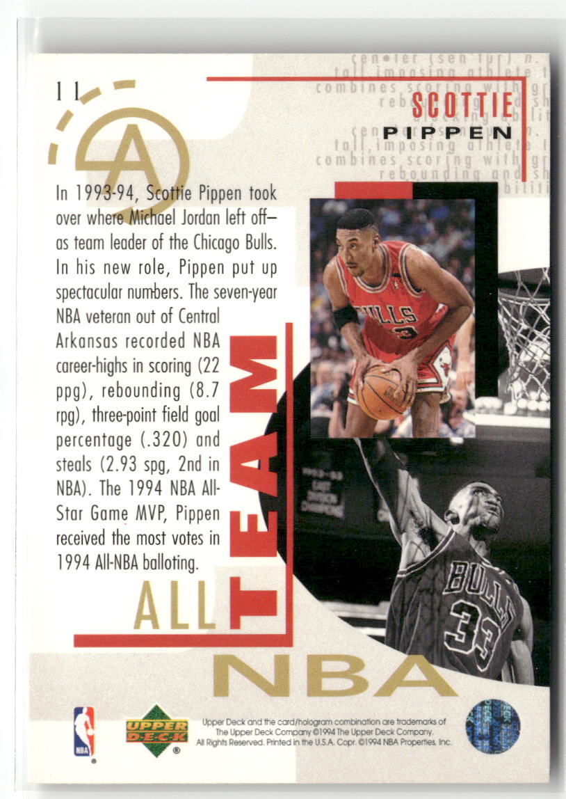 1994-95 Upper Deck #11 Scottie Pippen 426 | eBay