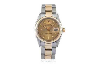 Rolex Datejust 36 Oyster Perpetual Stahl / Gold Automatik Ref 16013 Klassiker