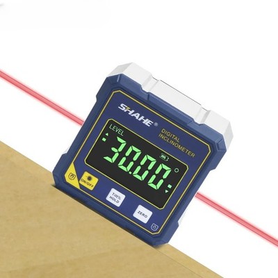 Wiederaufladbarer digitaler Winkelmesser mit Dual-Laser  4-seitiger magnetischer