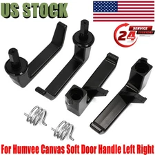 Left & Right For Military Humvee M998 Canvas Soft Door Door Handle Kit Aluminum